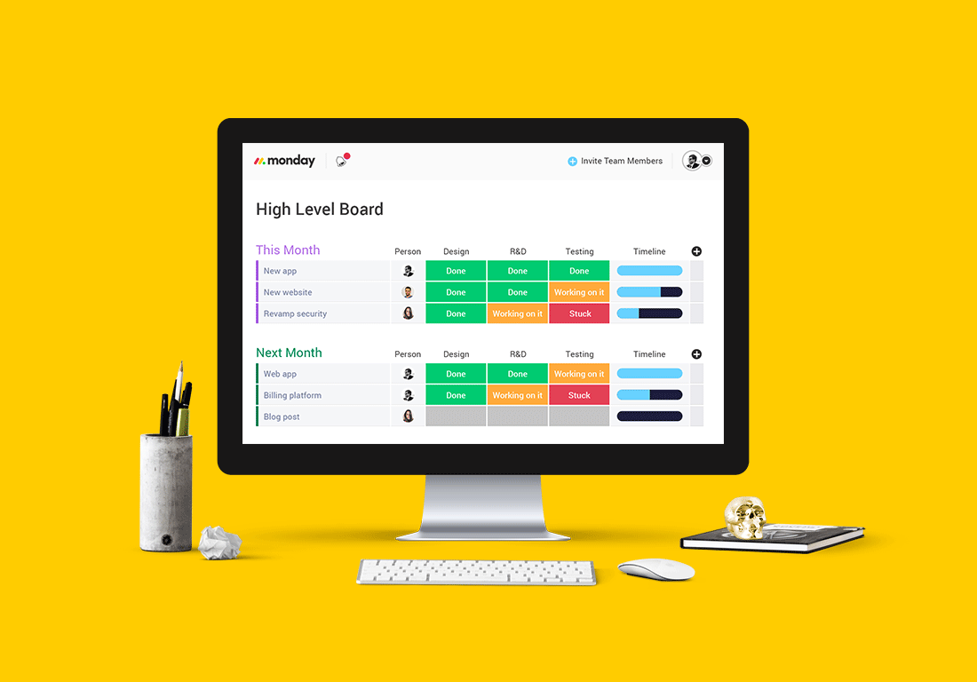 Productivity app monday.com makes to-do lists feel like an addictive game.