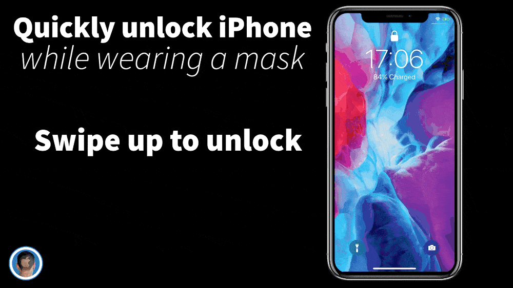 how to skip FaceID unlocking