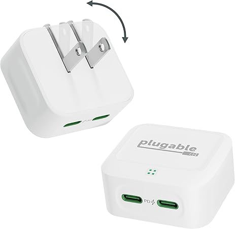 Plugable Dual USB-C Charger Block