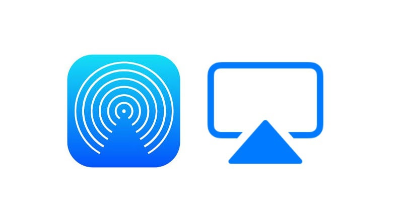 AirDrop and AirPlay logos