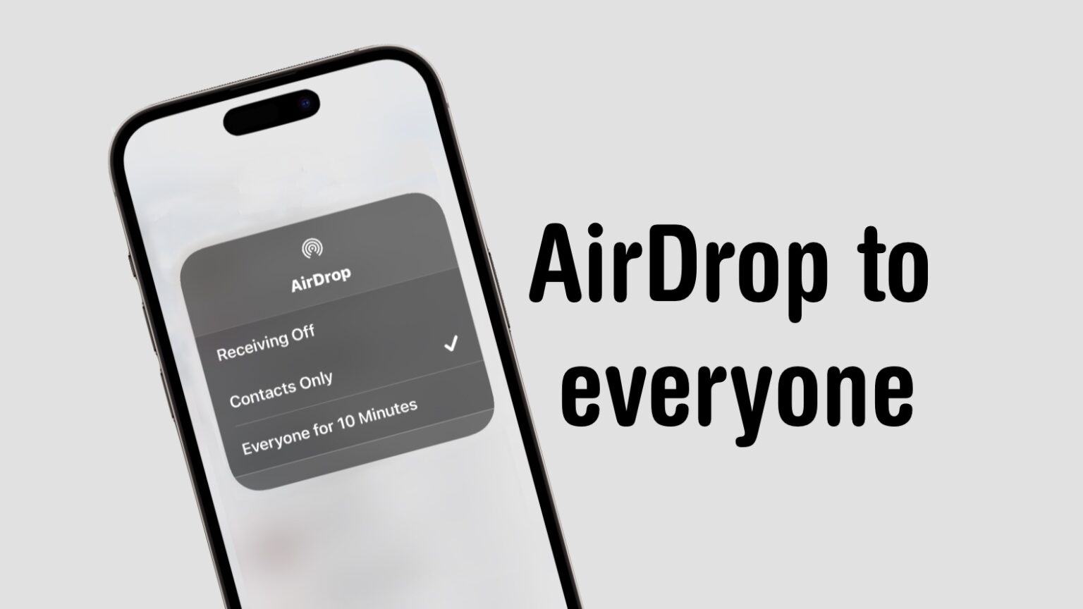 How to set AirDrop to exchange pictures with anyone's iPhone [Pro Tip]