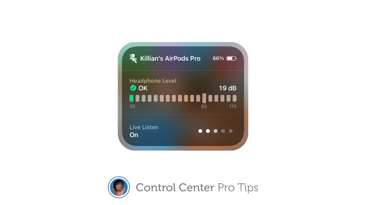 Activate Live Listen Control Center