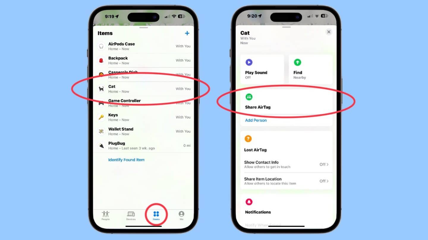 How to share an Apple AirTag with other people