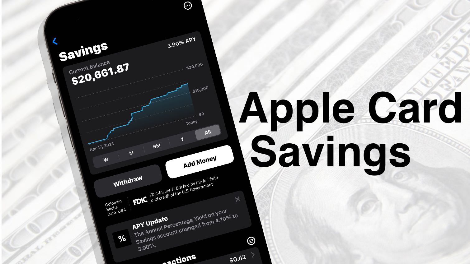 Apple Card Savings account at 3.9%