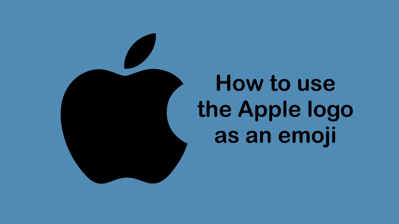 How to type the Apple logo