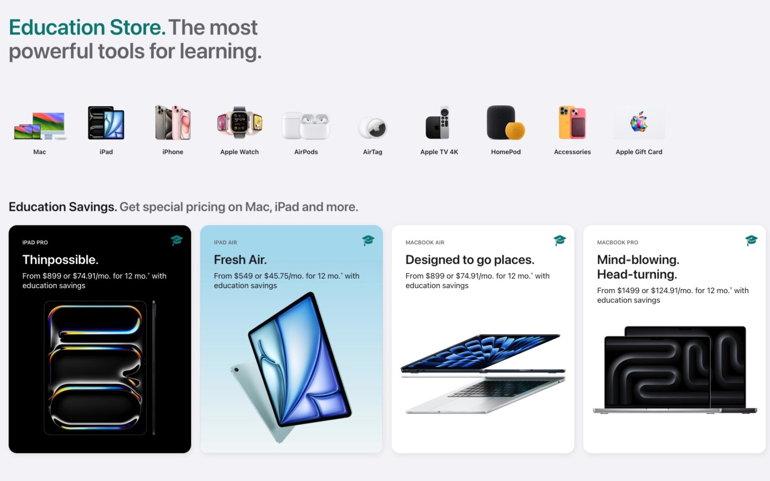 Apple's revamped online education store