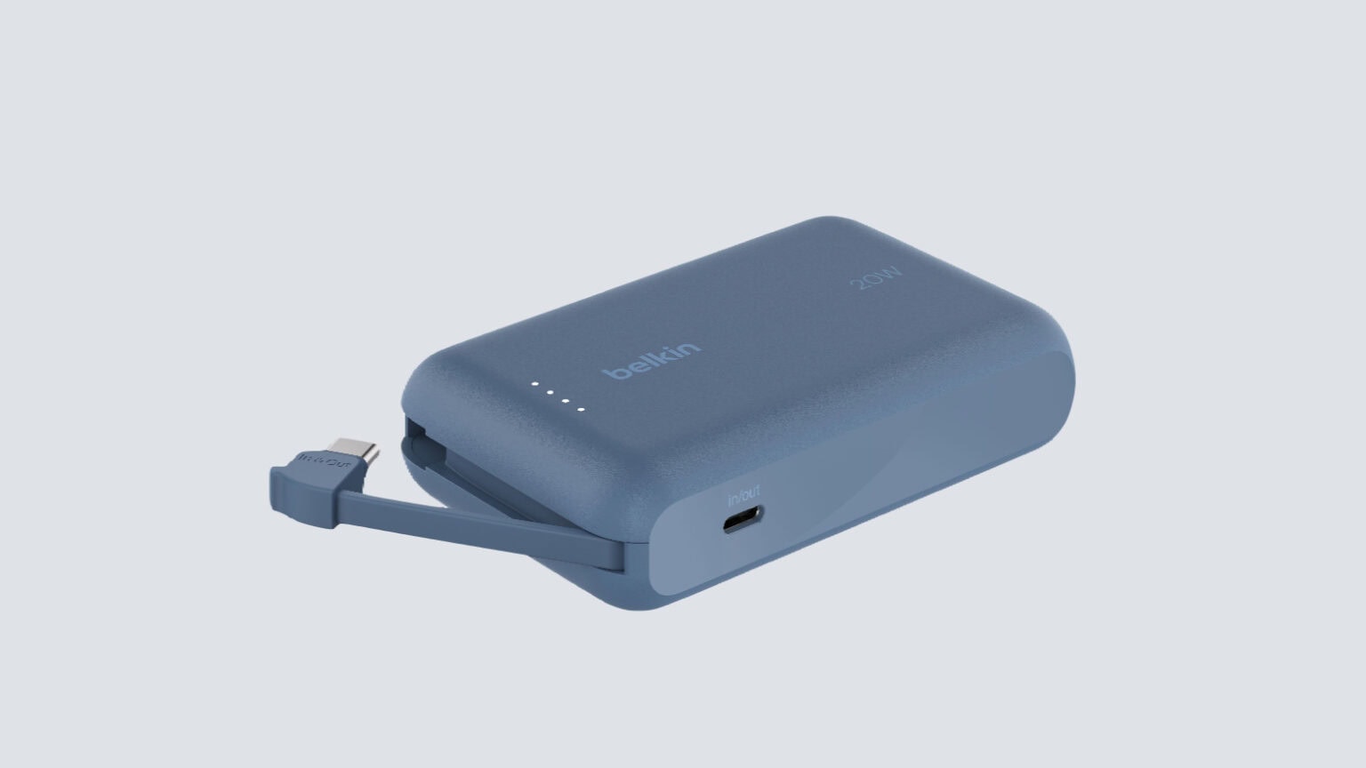 BoostCharge Power Bank 10K w/ Integrated Cable