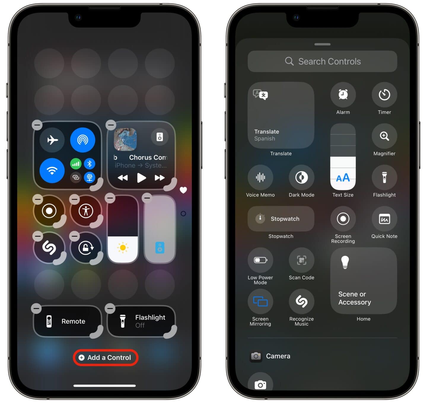 Customize Control Center in iOS 18