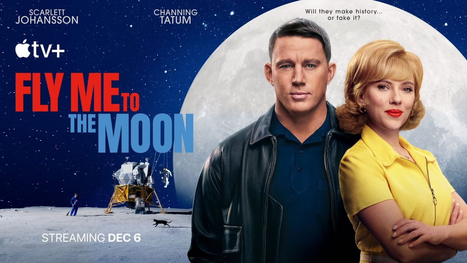 Fly Me to the Moon stars Scarlett Johansson and Channing Tatum.