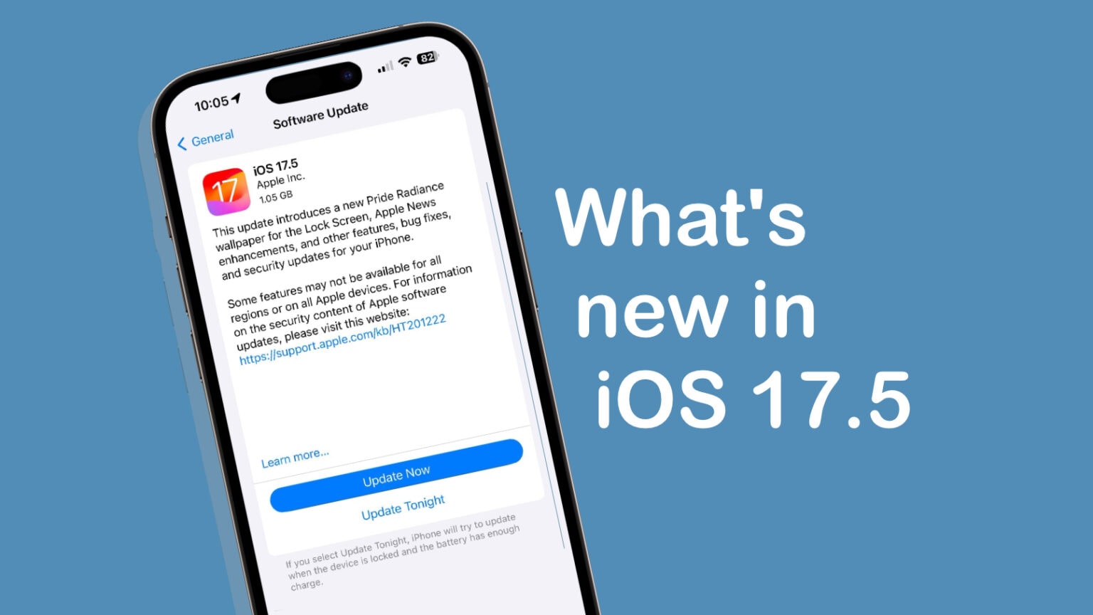 What's new in iOS 17.5