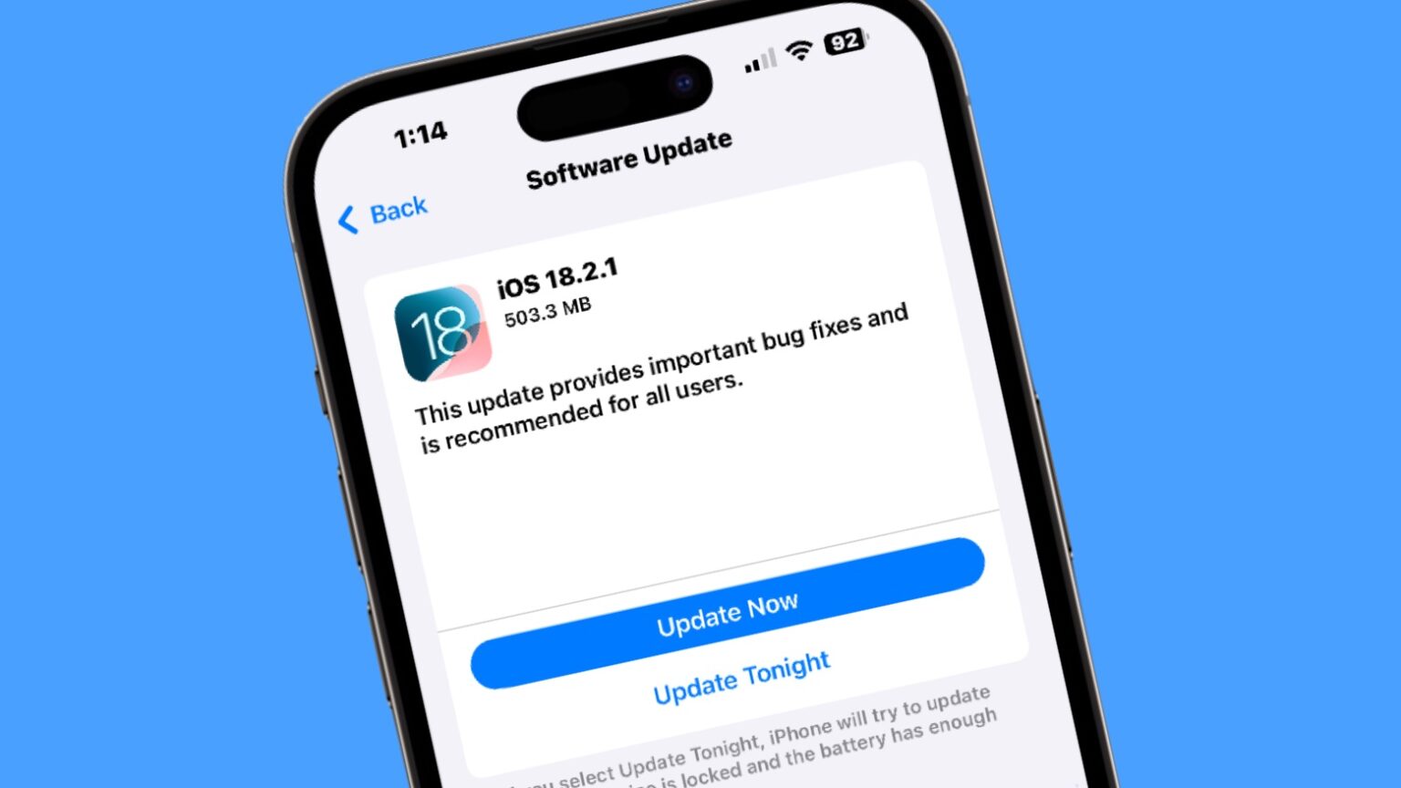 iOS 18.2.1