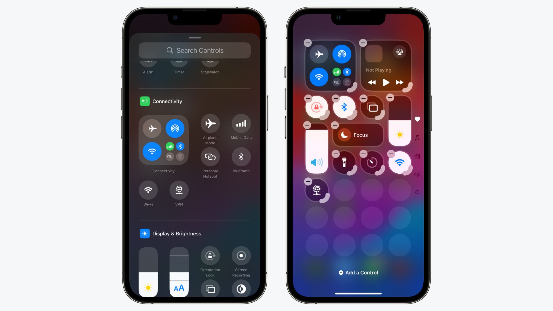 iOS 18.1 beta 5 adds individual toggles for Wi-Fi and VPN.