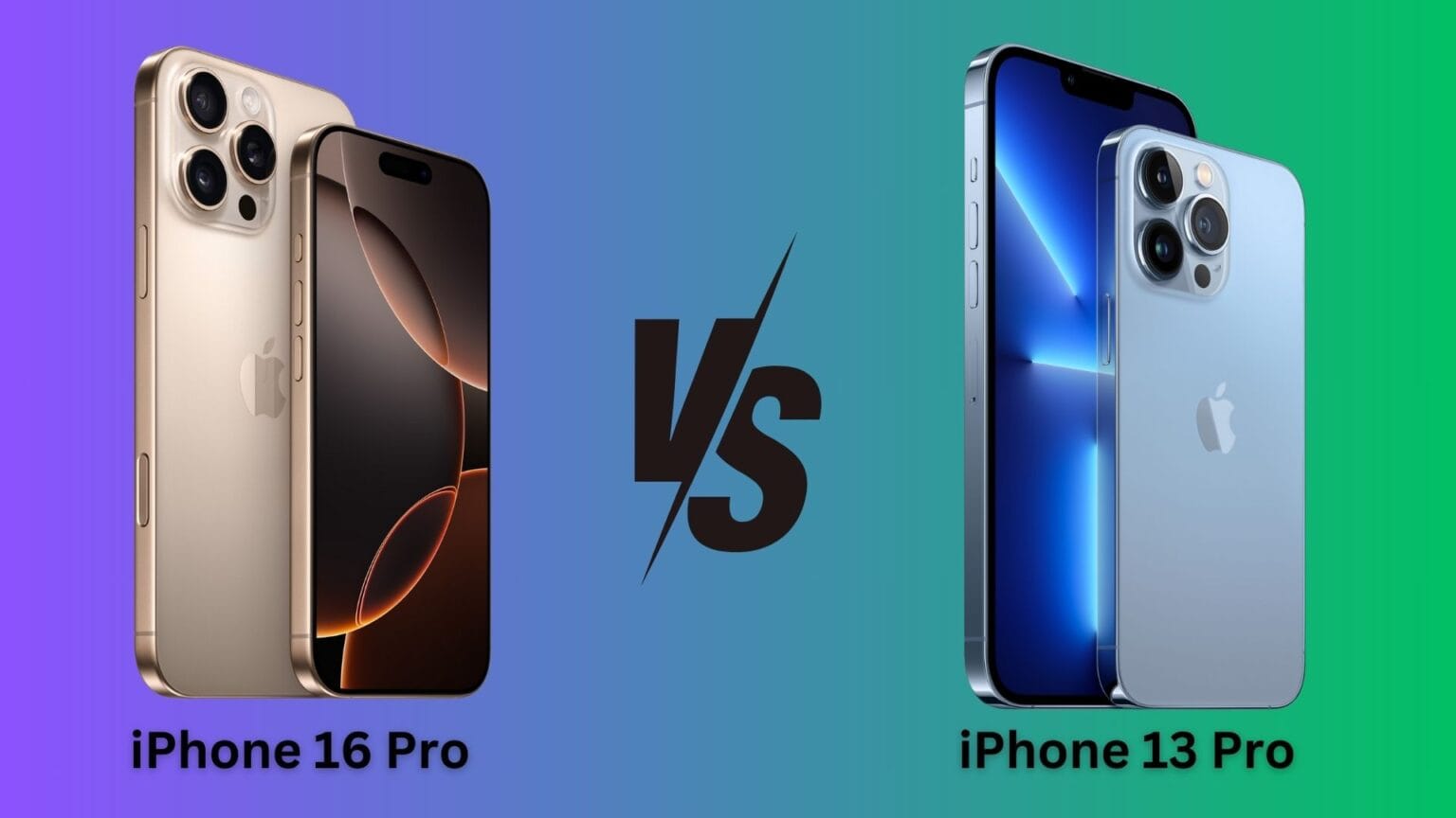 iPhone 16 Pro vs. iPhone 13 Pro comparison