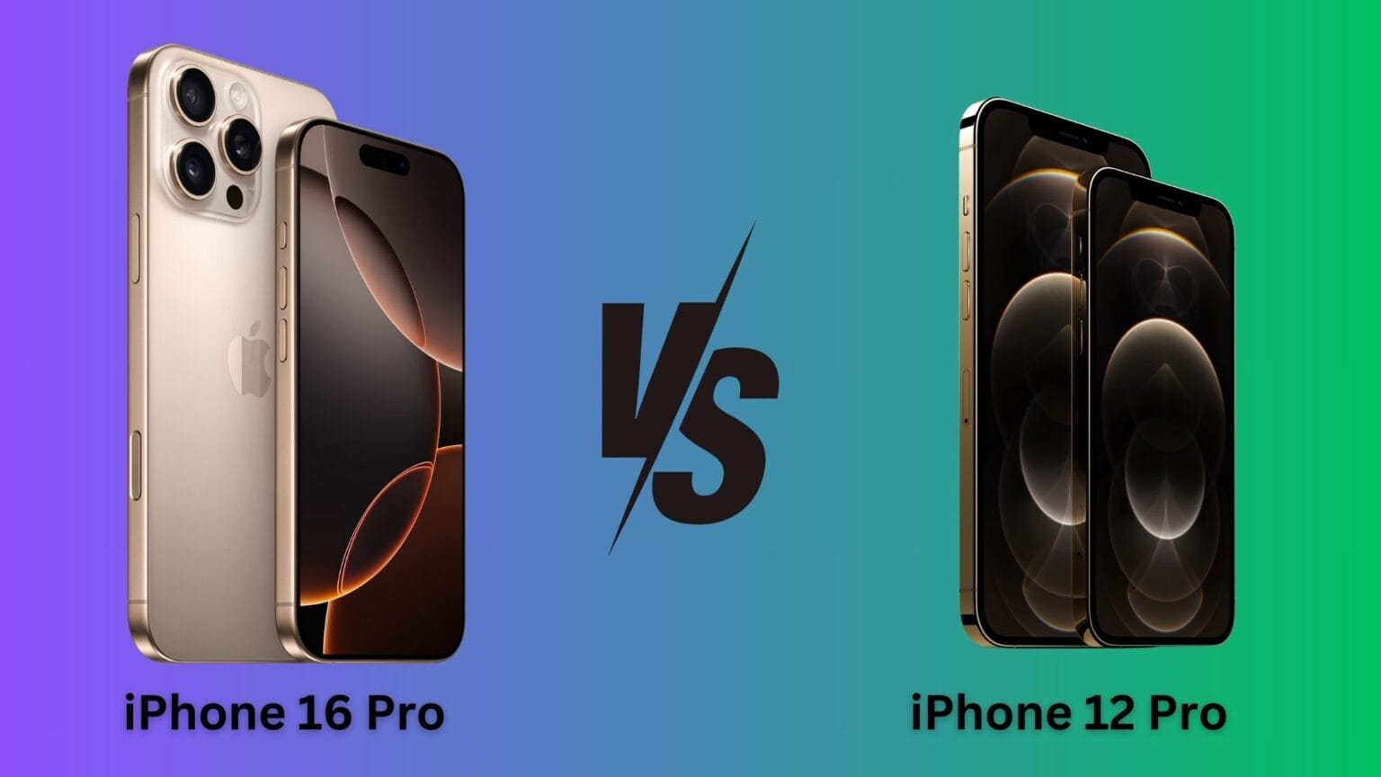 iPhone 16 Pro vs. iPhone 12 Pro comparison