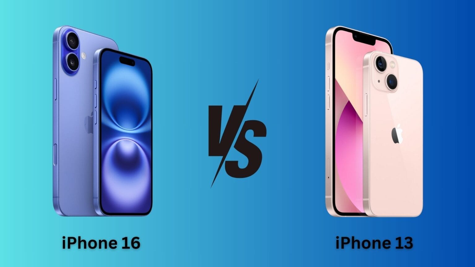 iPhone 16 vs. iPhone 13 comparison