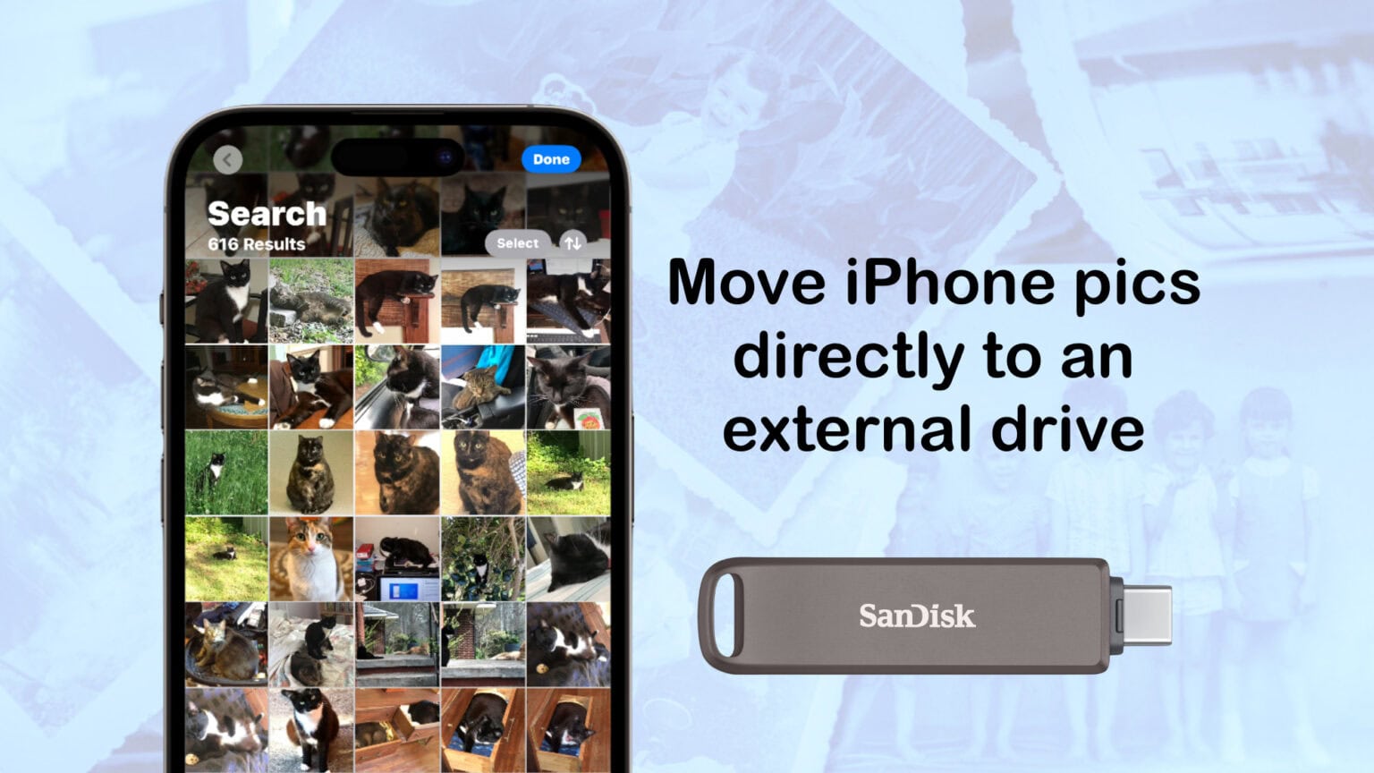 How to transfer pictures from your iPhone directly to an external drive