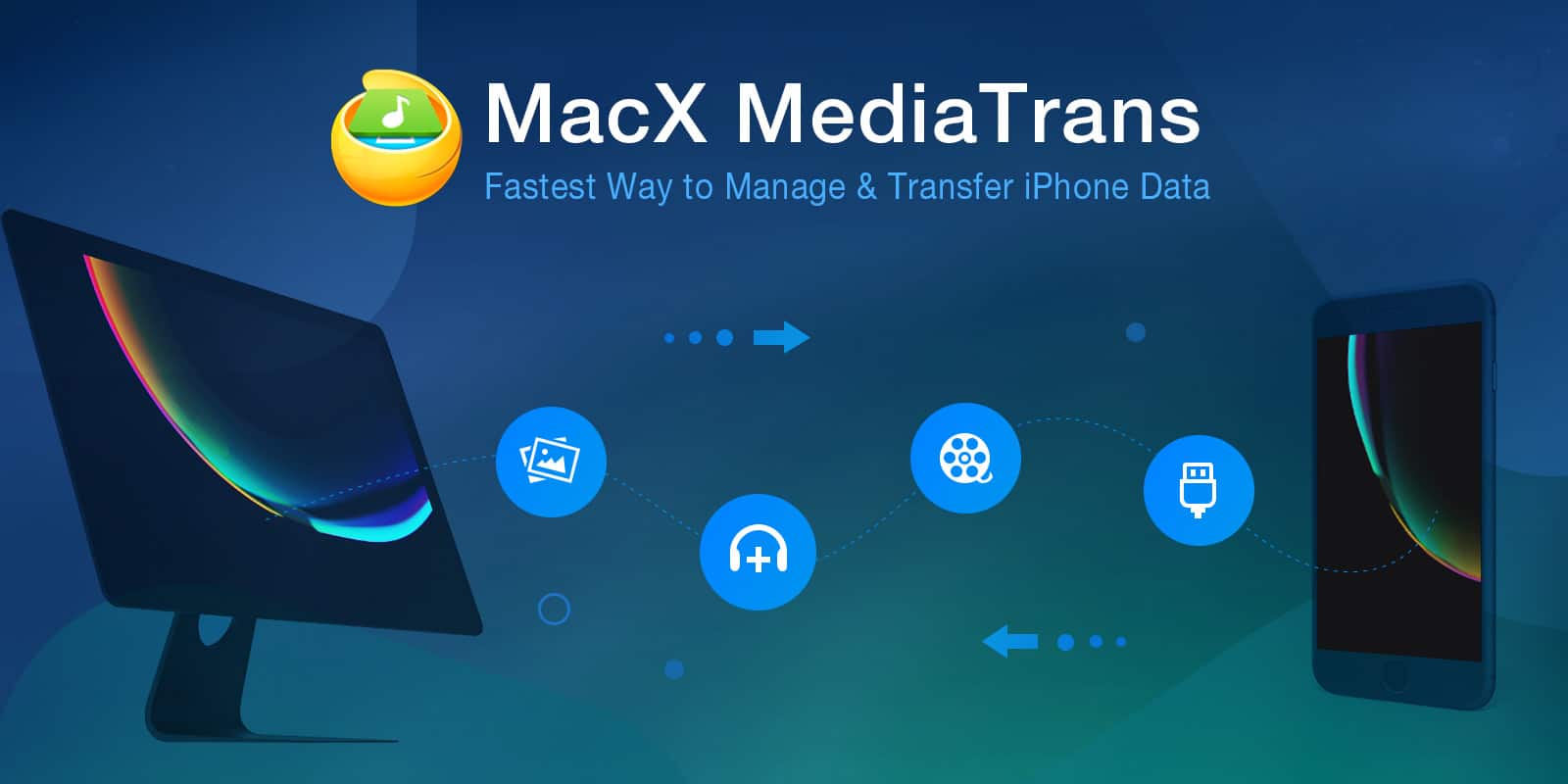 Get MacX MediaTrans for free and forget about iTunes for transferring data between iPhone and Mac.