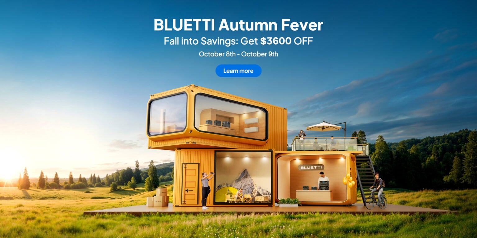 Save up to $3,600 off portable power stations and generators from Bluetti during Amazon's Prime Big Deal Days fall sale.