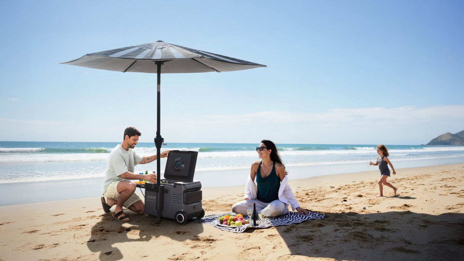 Anker solar beach umbrella