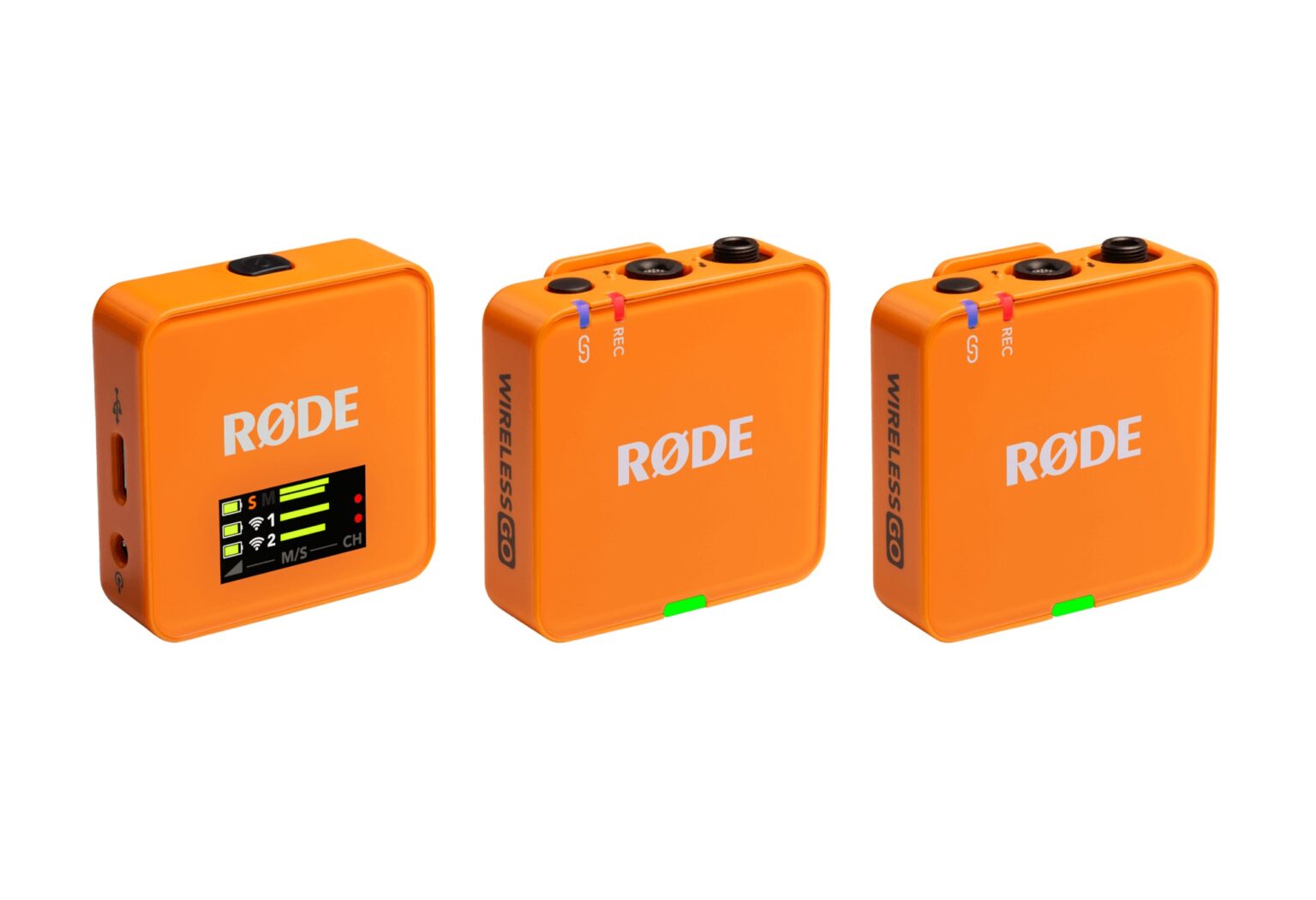 Rode Wireless Go III mic system in orange