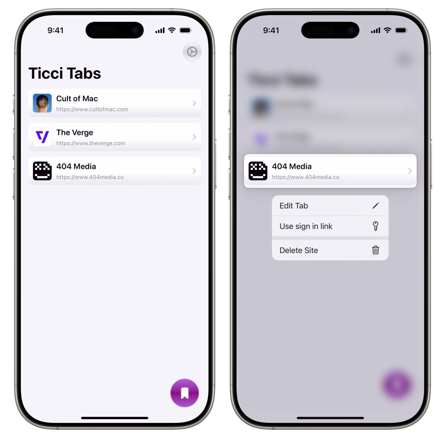 Ticci Tabs for iPhone