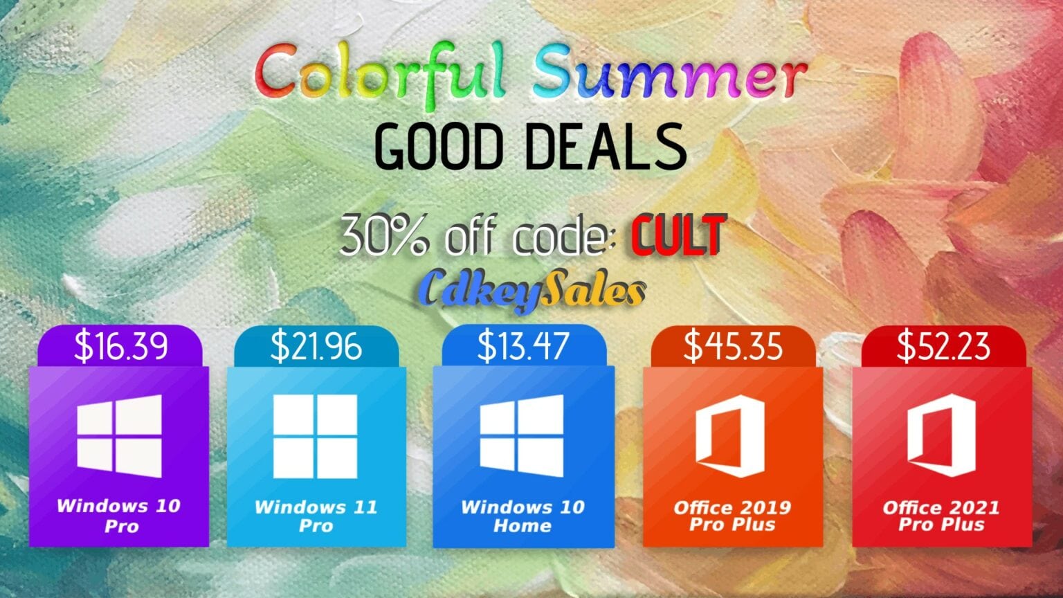 Ready to save on genuine Microsoft software? Head to CdkeySales.com using the links above. And don’t forget to enter promo code CULT to get extra savings.